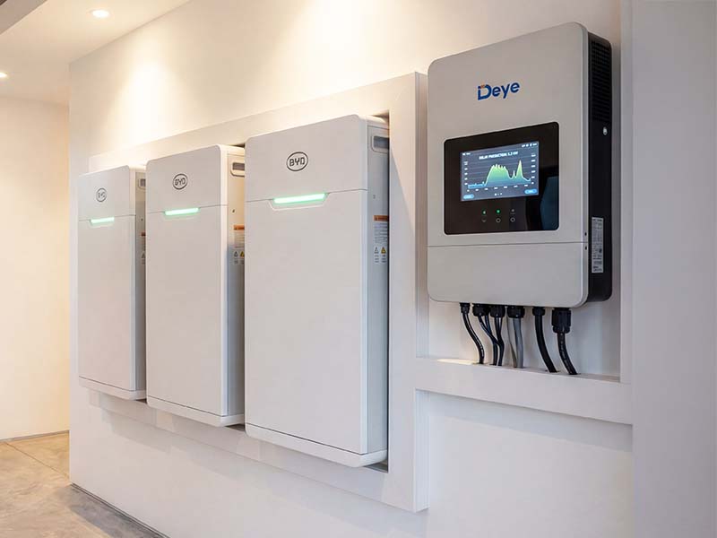 BYD battery storage and Deye inverter professionally installed